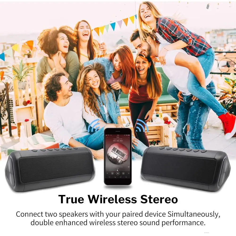 Водонепроницаемая Bluetooth-колонка Портативная колонка беспроводная стерео