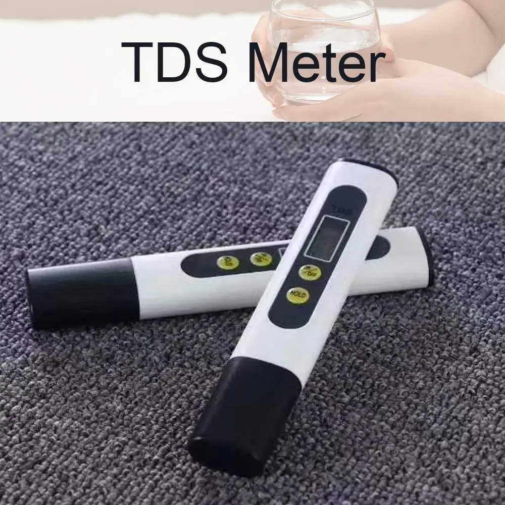 Измеритель TDS цифровой тестер качества воды 0-9999ppm для питьевой аквариумов систем
