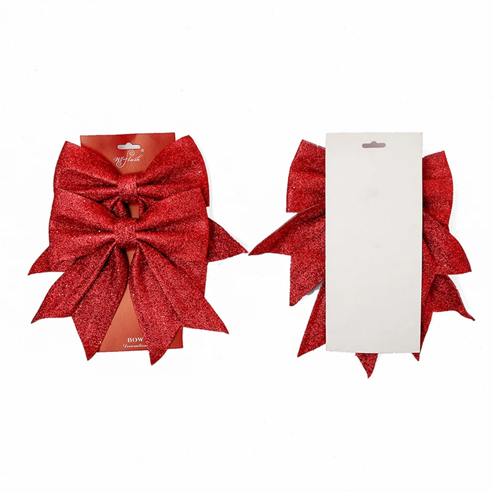 Рождественская елка украшения красный Рождественский бант новогодний фестиваль