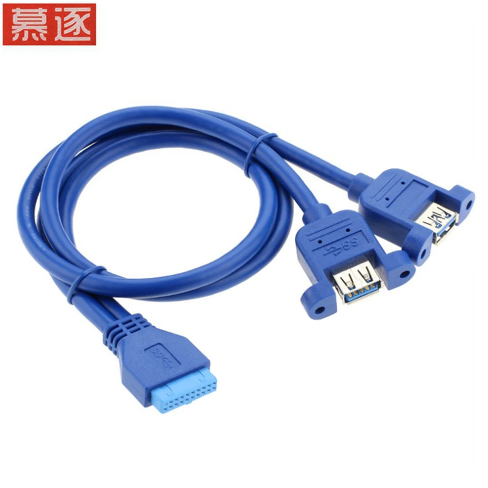 Двойной двухпортовый USB 3 0 с внутренней резьбой тип панели для материнской платы