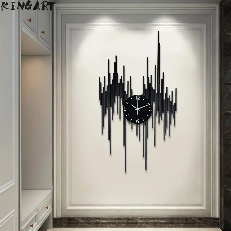 Большие настенные часы современный дизайн простые большие Ресторан украшение