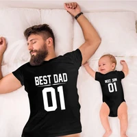 best dad best son 01 dad and me tshirts family matching outfits 2021 fathers day gift baby boy summer father and son clothes xl