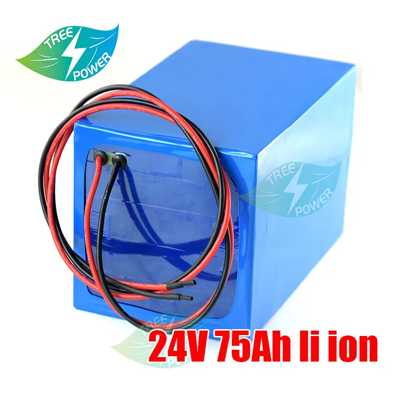

24v 75ah lithium ion With bluetooth BMS li ion 7S for 1000W wheelchair vans Inverter scooter not 80Ah+10A charger