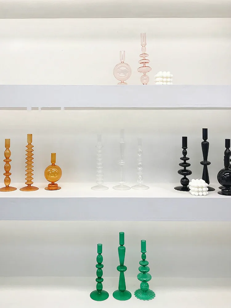 

Creative Morocco Candlestick Glass Decorative Candlestick Holder Window Display Home Decoration accessories Wedding Table