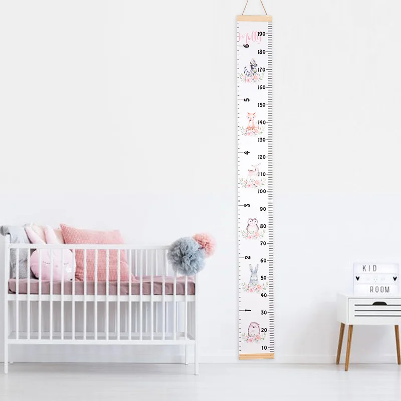 Линейка настенная деревянная съемная для детей и девочек|Декоративные карты