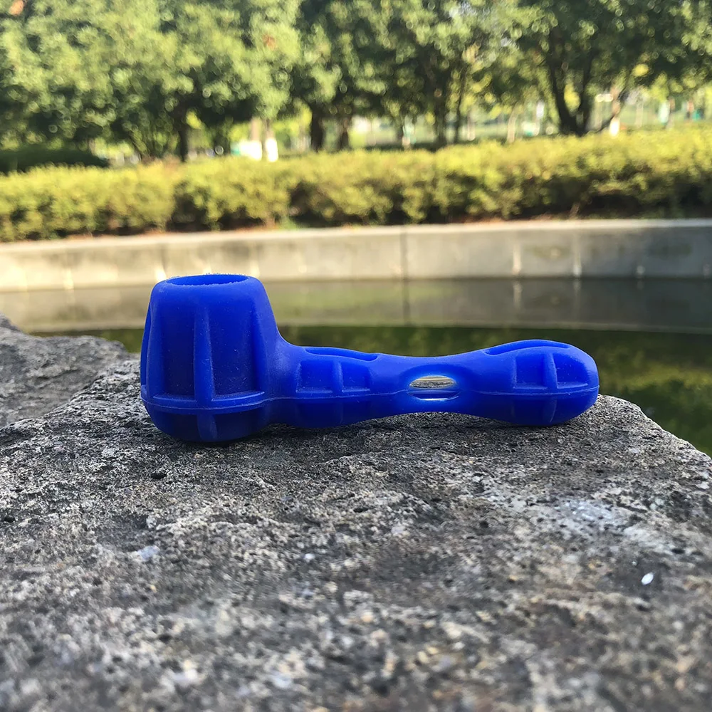 HORNET FDA силиконовая и стеклянная курительная трубка 105 мм со стеклянным болом