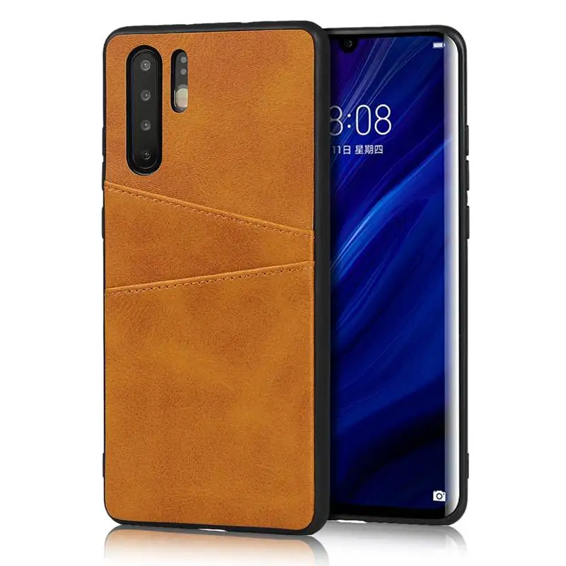 Чехол из искусственной кожи для Huawei P30 Pro Lite P30Pro P30lite Nova 4e 2 слота карт чехлы