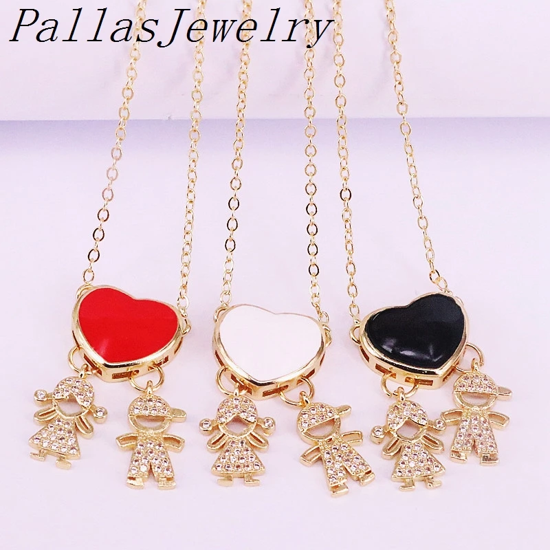 Цепочка с подвеской в виде сердца 10 шт.|Ожерелья подвеской| |