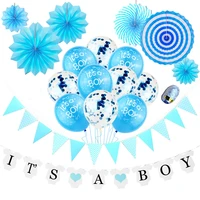 its a boy girl disposable party tableware set gender reveal oh baby shower favors 1st birthday party decorations kids babyshower