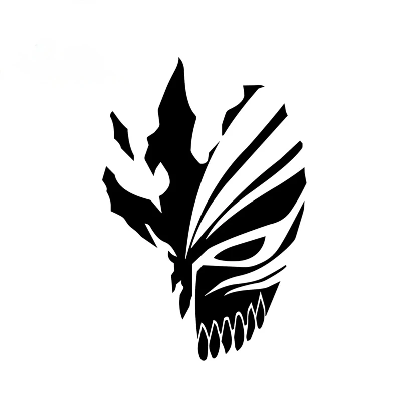 

Cool Hollow Mask Anime Decal Car Sticker for Window Bumper Motorcycle Decoration Black/Silver 13cm x 8.7cm