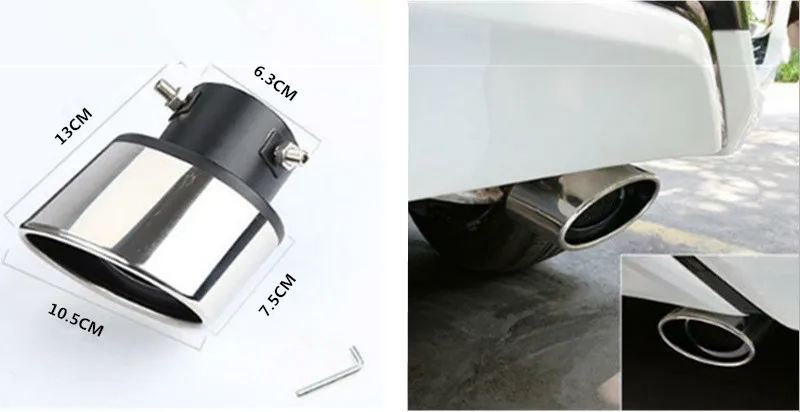 Универсальный глушитель выхлопной системы для Skoda Superb, Hyundai ix35, Mercedes W211, Renault Captur, Volvo XC60, Opel Astra J.