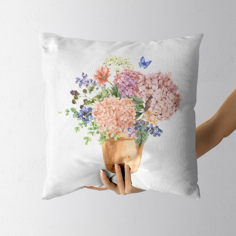 

Flower pattern pillow cover is available in various sizes