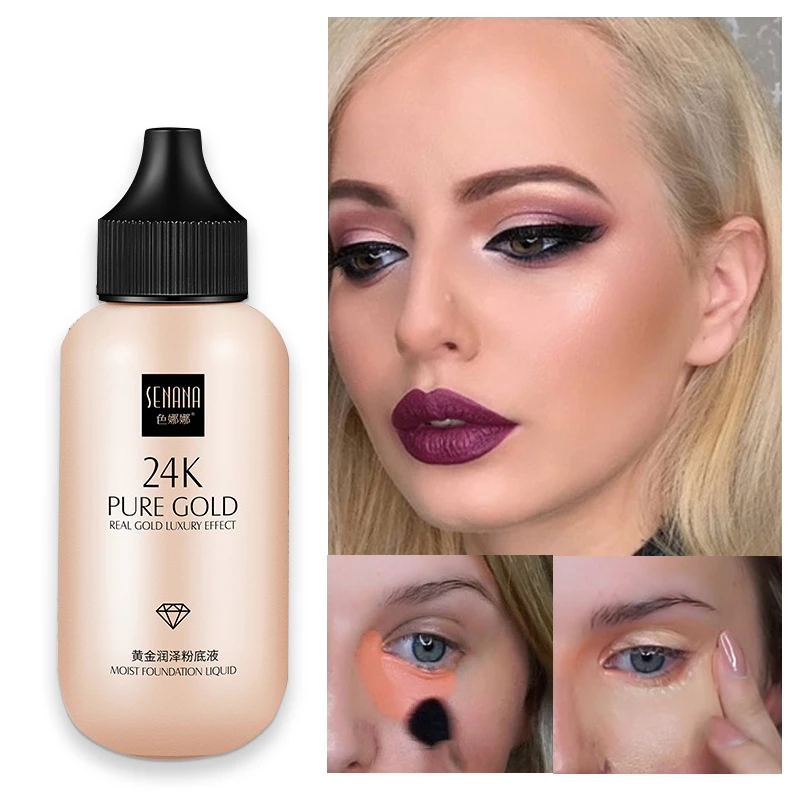 Жидкий увлажняющий крем консилер для лица 24 к|Тональная основа лица| |