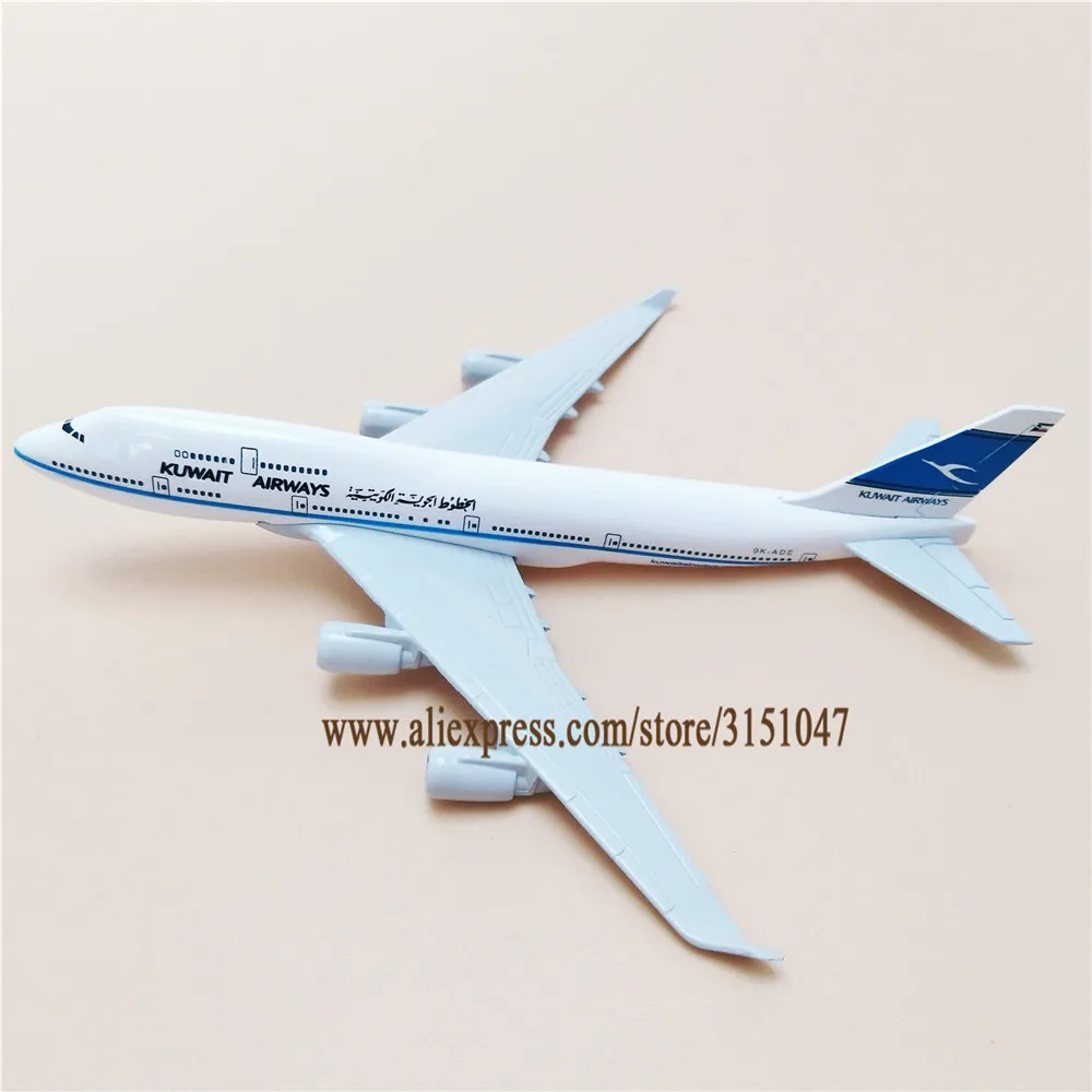 16 см Air Кувейт дыхательные пути Боинг 747 стандартный металлический