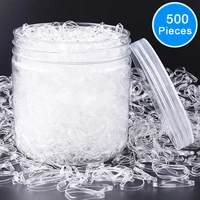 clear ponytail 1000 pcs ropes rubber band holder elastic hair for women girls bind tie holder accessories hair styling tools