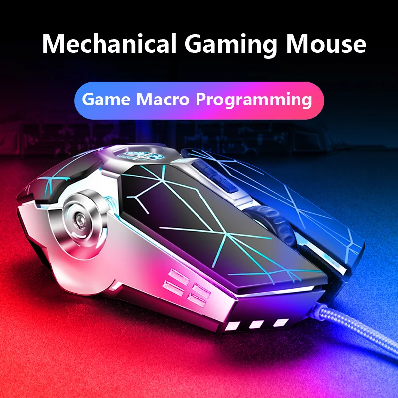 

Pro Gamer Gaming Mouse 8D 3200DPI Adjustable Wired Optical LED Computer Mice USB Cable Silent Mouse for laptop PC