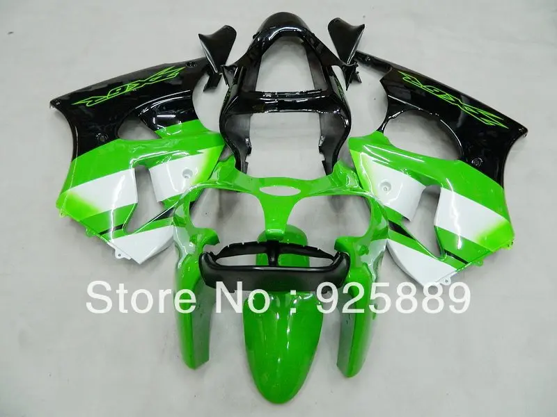 

Pre-drilled White Green Black Body For ZX6R 00 01 02 ZX 6R 00-02 2000 2001 2002 2000-2002 Body Kit & Windscreen S90090