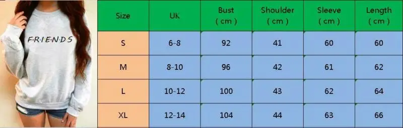 Autumn Women Long Sleeve Letter Print Hoodies Sweatshirt Pullover Jumper