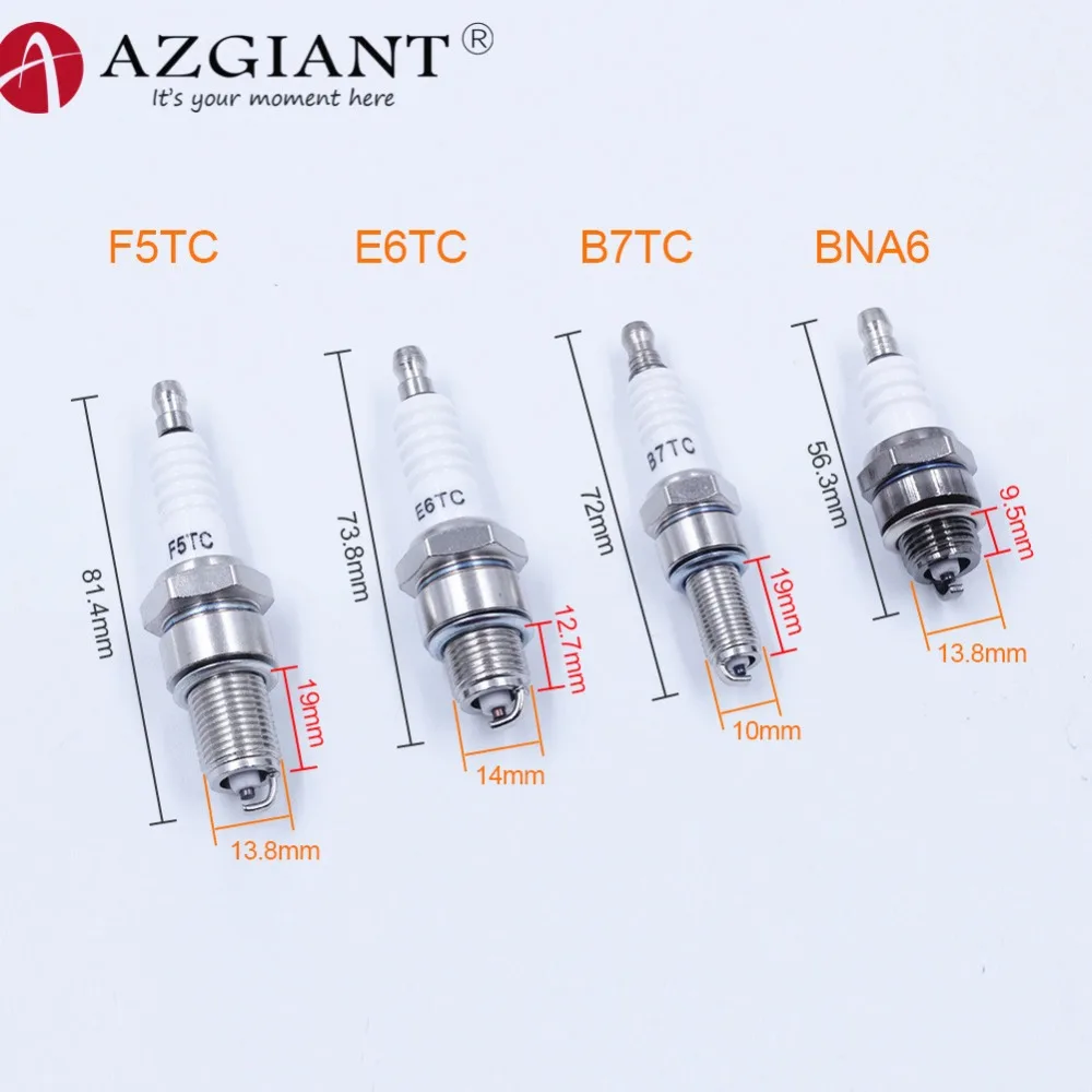Свеча зажигания AZGIANT B7TC / E6TC F7TC ( F5TC) B8RTC L7T BM6A M7 двухтактный камень для мотоцикла C7HSA