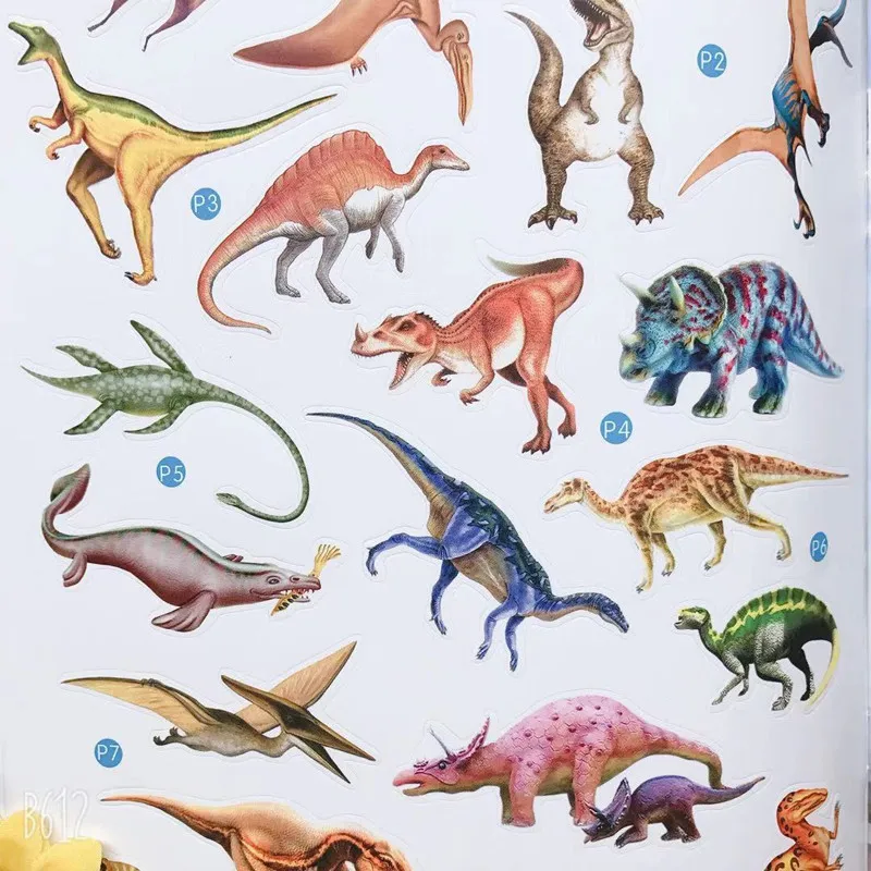 

Children's Dress Up Stickers Story Book Stickers Reading Stories Dinosaur Barking Team Car Early Teaching Livros Libro kawaii