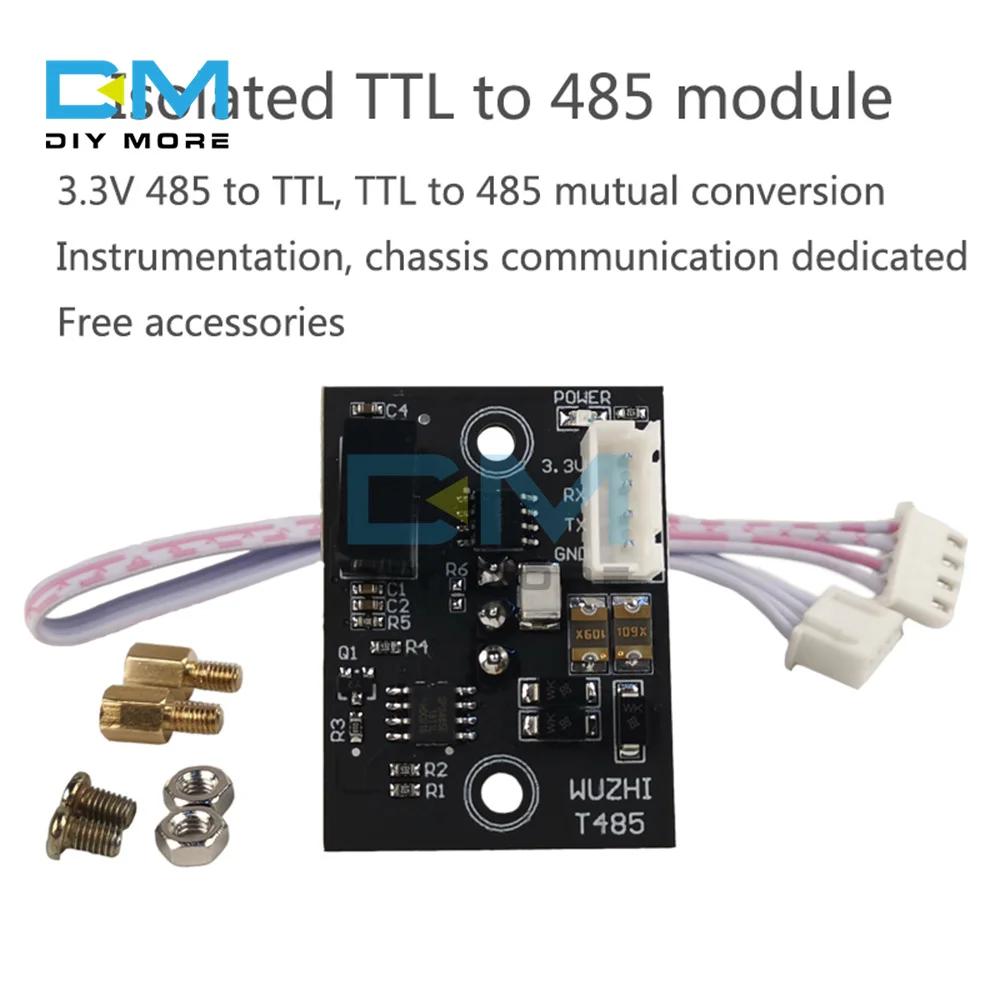 Изолированный модуль TTL-485 RS485 к TTL связи MCU последовательный кабель