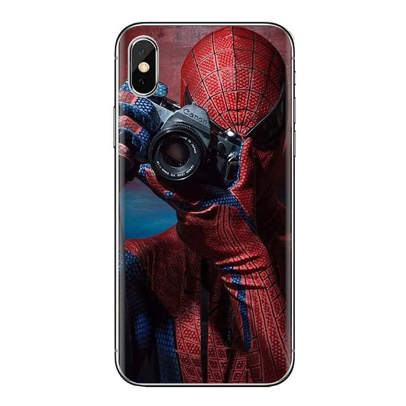 Мягкий прозрачный чехол Человек-паук Marvel для samsung Galaxy S3 S4 S5 Mini S6 S7 Edge S8 S9 S10 Plus Note 3 4 5