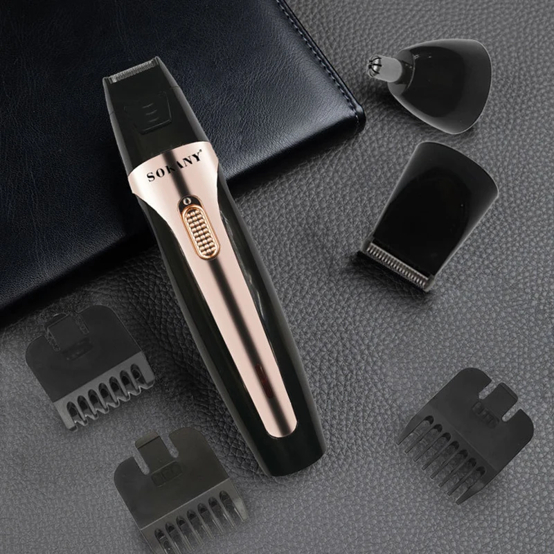 

Hot Mens' Hair Clipper 3in1 Hair Trimmer Barbers Clipper Set Cordless Haircut Kit USB Rechargeable Low Noise Design t6