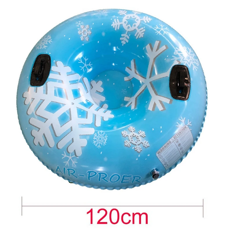 

Snow Toy Winter Inflatable Ski Circle Ski Circle with Handle Durable Children Adult Snow Tube Skiing Thickened Sled