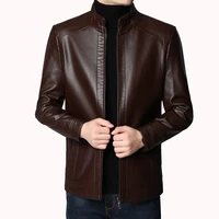 mens leather jacket men slim fit short jacket men fashion leather jacket streetwear casual blazer jackets male outerwear