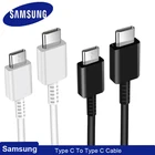 Оригинальный двойной кабель типа C для Samsung S21, кабель USB C-USB C для быстрой зарядки для Galaxy Note 20 10 S10 S20 Ultra S9