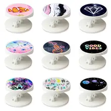 Fashion Collapsible Phone Holder Grip Soporte Para Celular Swappable Top For anneau de telephone Smart Phone