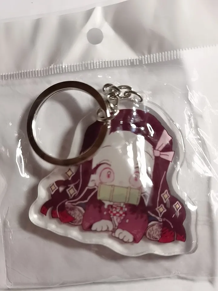

Japan Anime Demon Slayer Kimetsu no Yaiba Kamado Nezuko Cartoon Keychain Bag Acrylic Pendant Toy Keyring