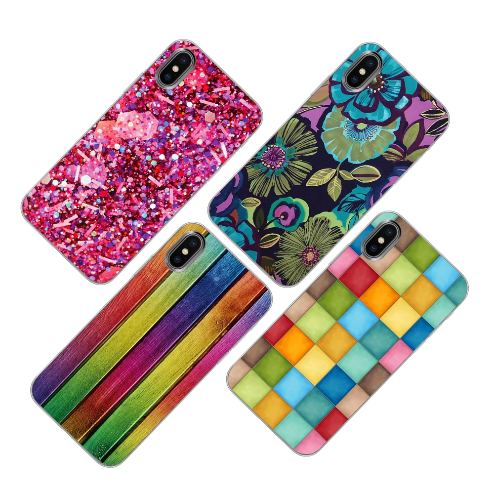 Красные синие полосы Специальные горячие продажи чехлы для iPhone 5 5S SE 6 6s 7 8 Plus X XS Max