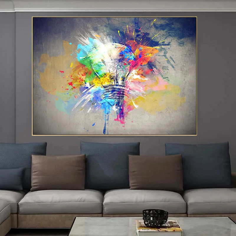 

Paintings for Interior Frameless Abstract Graffiti Wall Art Prints Modern Pictures for Living Room Frameless Wall Art Prints