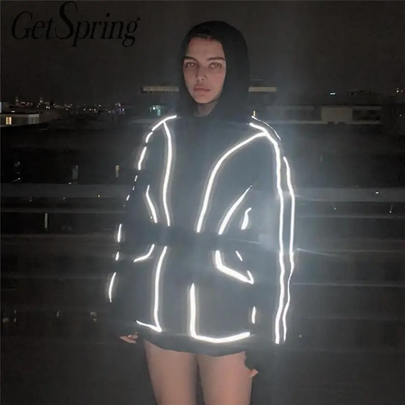 Женский винтажный комбинезон GETSPRING черный с воротником-стойкой и длинными