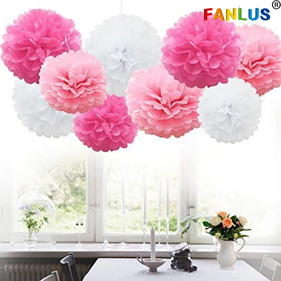 12 дюймов 10 шт./лот бумажные цветы украшение для дня рождения украшения Дня