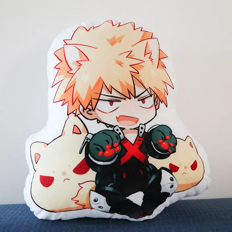 50 см мультфильм Yoh Asakura Katsuki Bakugo Shoto Toooroki Подушка Мягкие игрушки My Hero Академия аниме