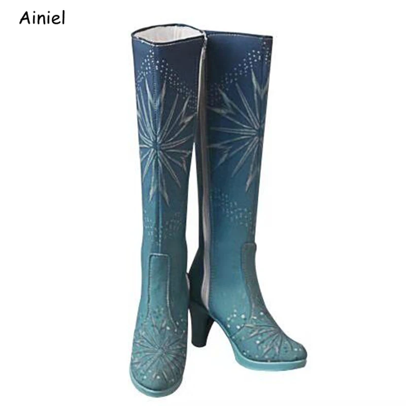 Winter Boots Queen Snow and Ice 2 Princess Women Shoes Halloween Party Christmas Gifts Girls | Тематическая одежда и