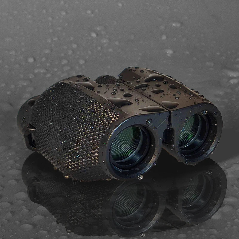 10X компактный бинокль мощный зум зеленая пленка портативный Карманный военный