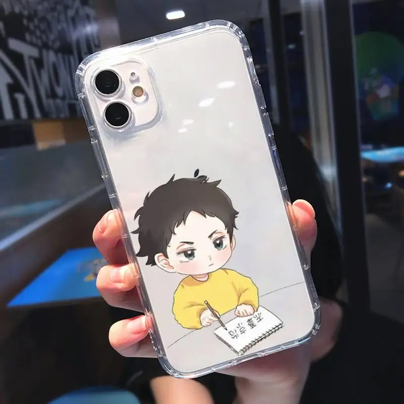 

Anime Haikyuu Hinata Attacks Phone Case Transparent soft For iphone 5 5s 5c se 6 6s 7 8 11 12 plus mini x xs xr pro max
