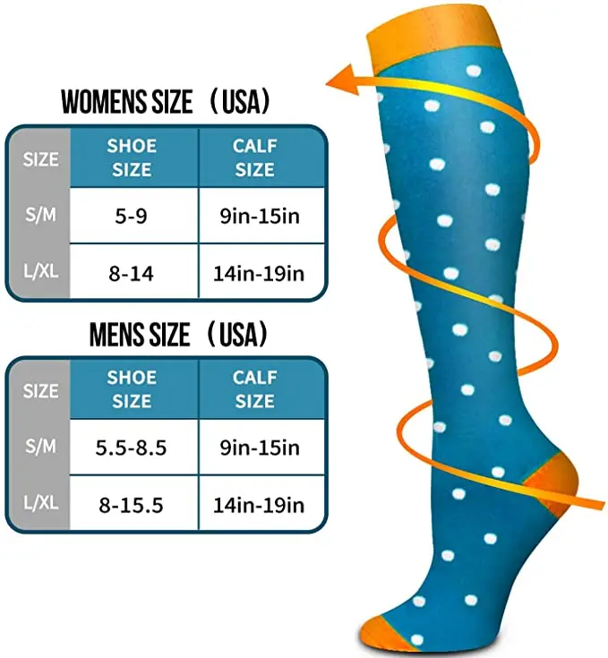 24 Colors Compression Socks 15-20 Mmhg Is BEST Graduated Athletic &amp Medical For Men Women Running Flight Travels | Спорт и