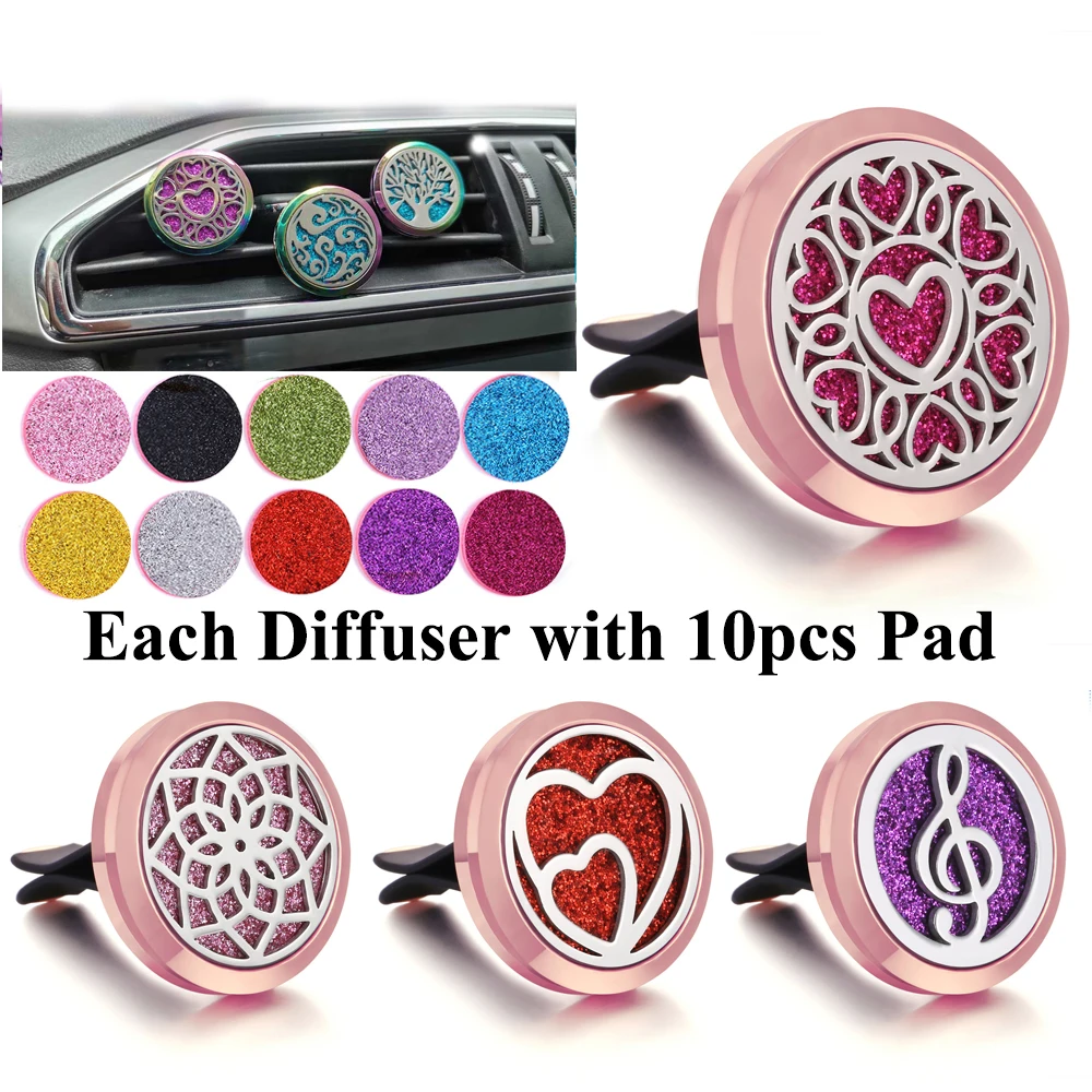 Новинка розовое золото ароматерапия ювелирное изделие автомобильный освежитель