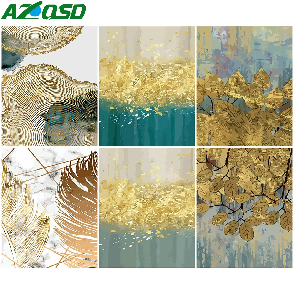 Раскраска по номерам AZQSD сделай сам пейзаж 40x50 см Подарочная живопись ручной