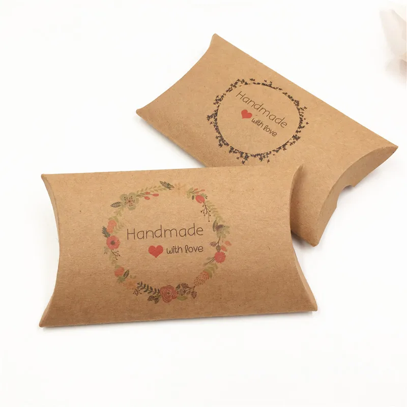 Креативная цветная картонная Подушка Подарочная коробка для конфет маленькая