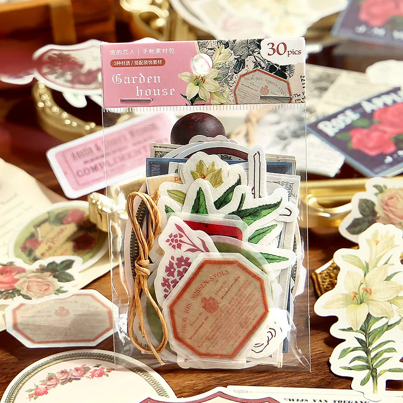 30 шт./лот Ретро Серия Старый город смешанный материал бумага для ежедневника