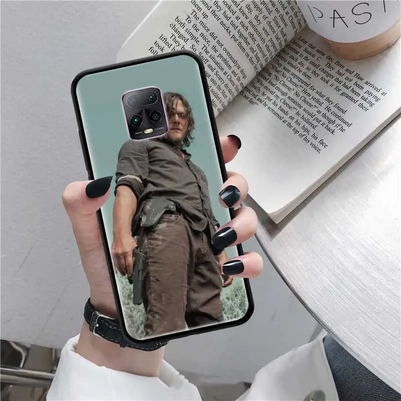 Black Tpu Capa For Xiaomi Redmi Note 8 9S 8T 9 7 10X 5G K30 Pro Zoom 7A 8A K30i Cover Phone Cases The Walking Dead Daryl Dixon