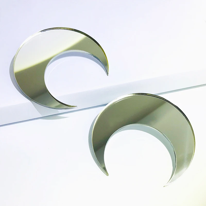 Cpop модные большие акриловые серьги в форме полумесяца индивидуальные элегантные