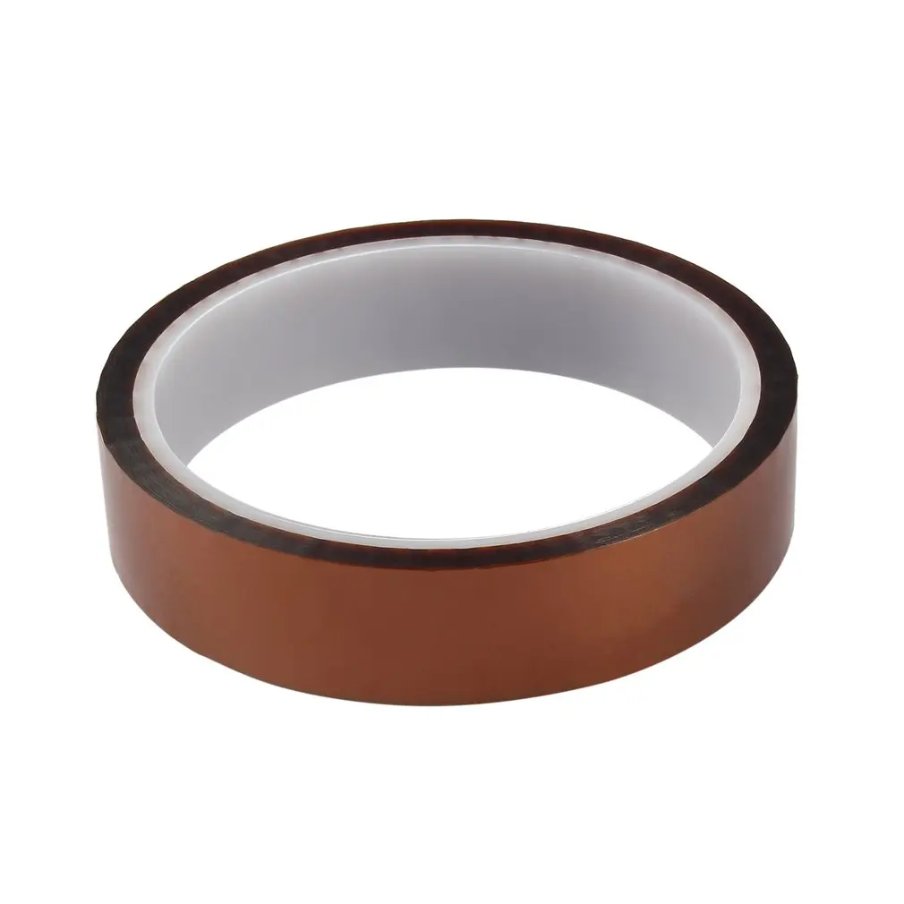

5/10/20/50mm X100ft High Temperature Heat Resistant Polyimide Adhesive Tape Self Adhesiving Tool Electronic Industry Using