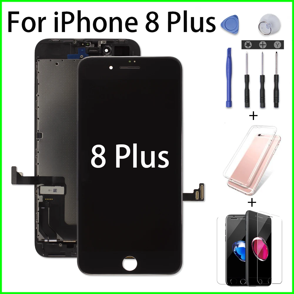 ЖК модуль Pantalla экран Замена для iPhone 8 Plus A1864 A1897 A1898 3D сенсорный цифровой