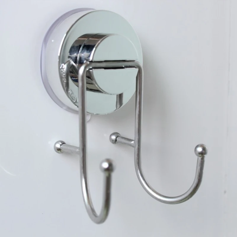 

Кухонная керамическая плитка для ванной, крючок для полотенец из нержавеющей стали, сверхмощная многофункциональная присоска, двойной крю...